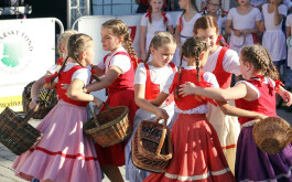 Taneční soubor Liduška na festivalu vína